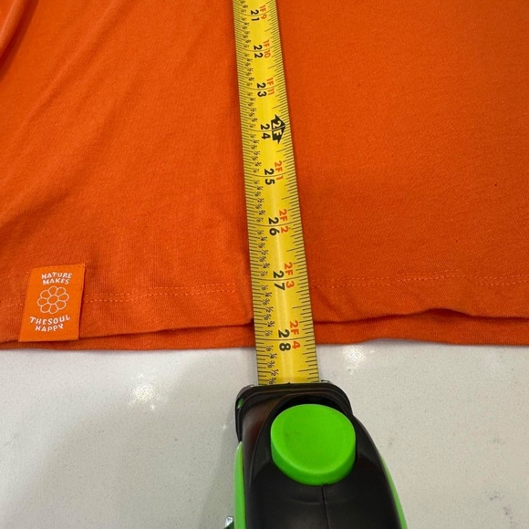 NWT Sinsay Shirt Mens S Orange Flowers Embroidered Summer Vibes Tee - Picture 5 of 5